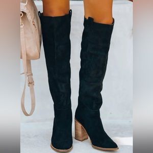 Vici suede slouch boot